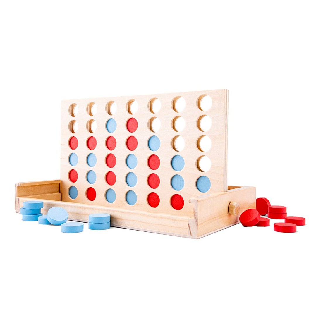 【荷兰New Classic Toys】木制经典四子棋/四连棋游戏 - 10808 - 玩具/玩偶 - 木头 