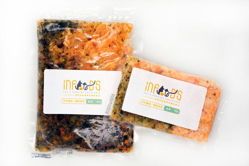 inFoods宝贝鲜食【M_鲑鱼无榖-180g】_无谷肉包系列 - 猫罐头/鲜食 - 新鲜食材 