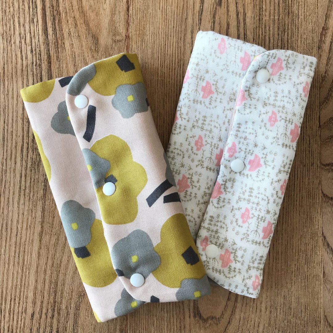 Reversible ergo belt cover (Northern European flowers) - 其他 - 棉 粉红色