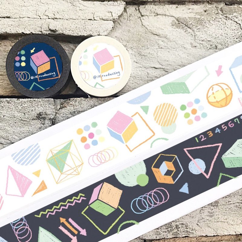 缤纷几何 / 纸胶带 - 纸胶带 - 纸 白色