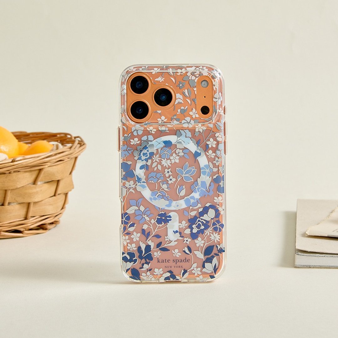 【kate spade】iPhone 17 系列 磁吸防摔手机壳 皇室蓝 - 手机壳/手机套 - 塑料 