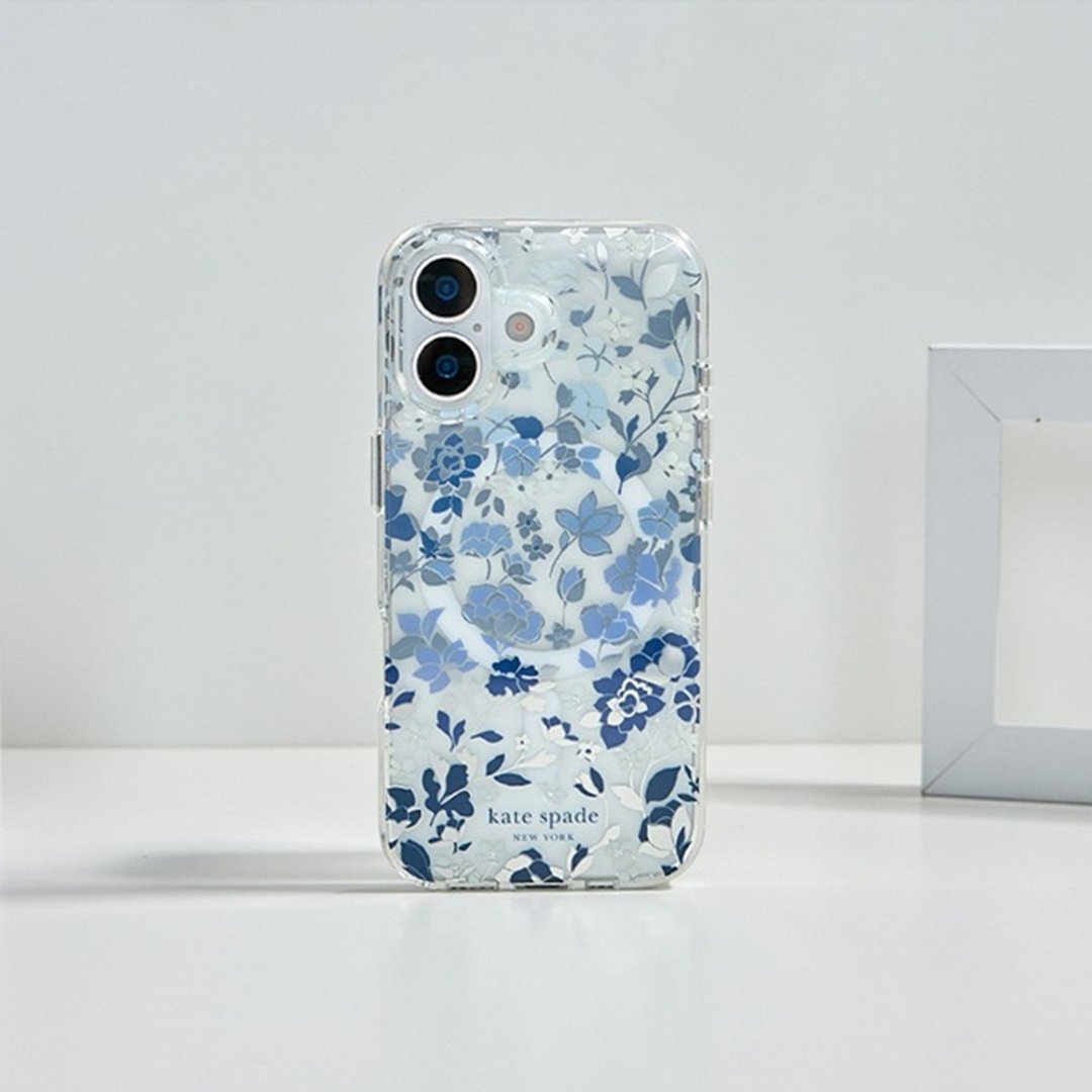 【kate spade】iPhone 17 系列 磁吸防摔手机壳 皇室蓝 - 手机壳/手机套 - 塑料 