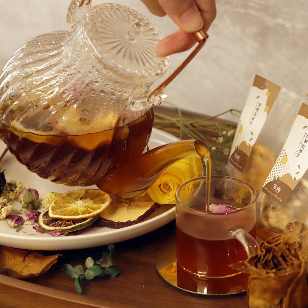 【100%台湾原物料】│醇厚果香系列│黑糖温补茶 - 茶 - 新鲜食材 咖啡色