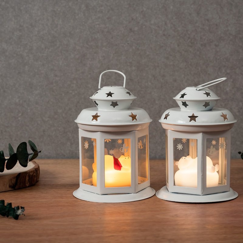 礼物【童趣生活】小熊维尼迷你星空小屋灯 - 经典/限量雪白款 - 灯具/灯饰 - 硅胶 白色