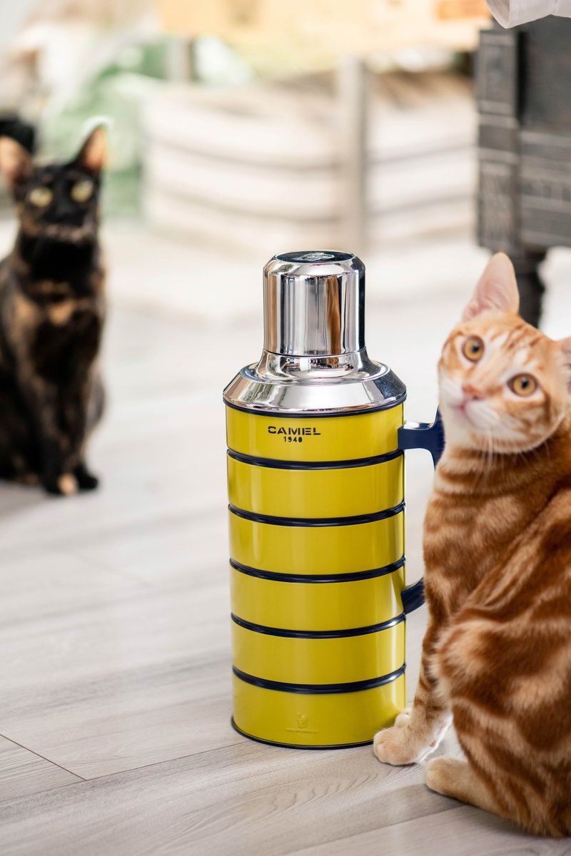 骆驼牌 1.5L 玻璃胆真空保温壶糖果色壶身 412 系列 | 黄 - 保温瓶/保温杯 - 其他材质 黄色