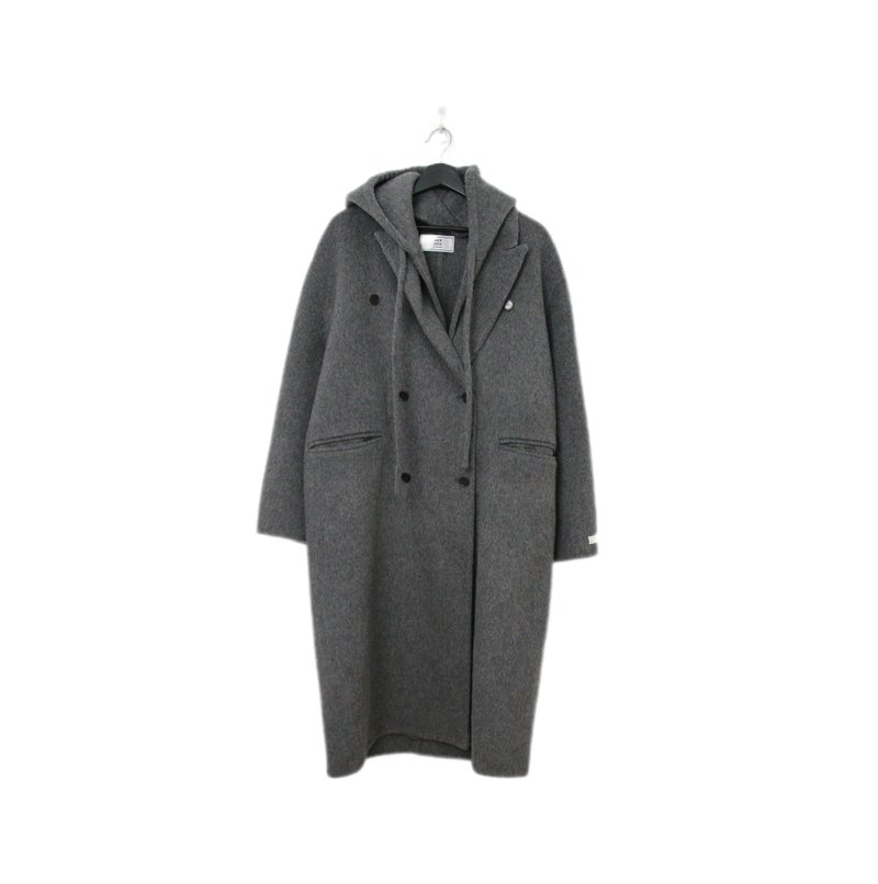 Back to Green-秋冬大衣外套 连帽厚实 宽松 A-07/vintage - 男装外套 - 羊毛 