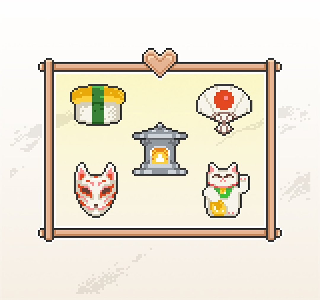 Twitch表情符号贴图/忠诚点数奖励/像素游戏风/日本物品 - 电脑手机桌布/贴图/App 图示 - 其他材质 