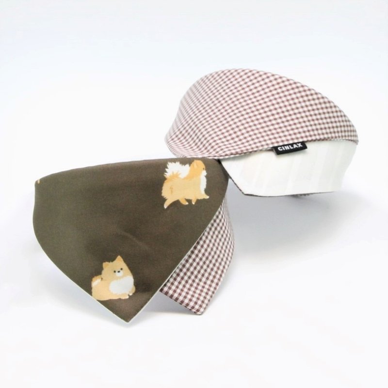 【宠物领巾】博美犬 Brown - 两面皆可配戴 - 衣/帽 - 其他材质 