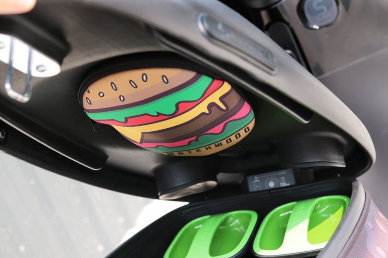 车厢置物袋 鲨鱼 汉堡  GOGORO Ai1 EC05 UR1Suzuki eReady系列 - 其他 - 其他人造纤维 卡其色