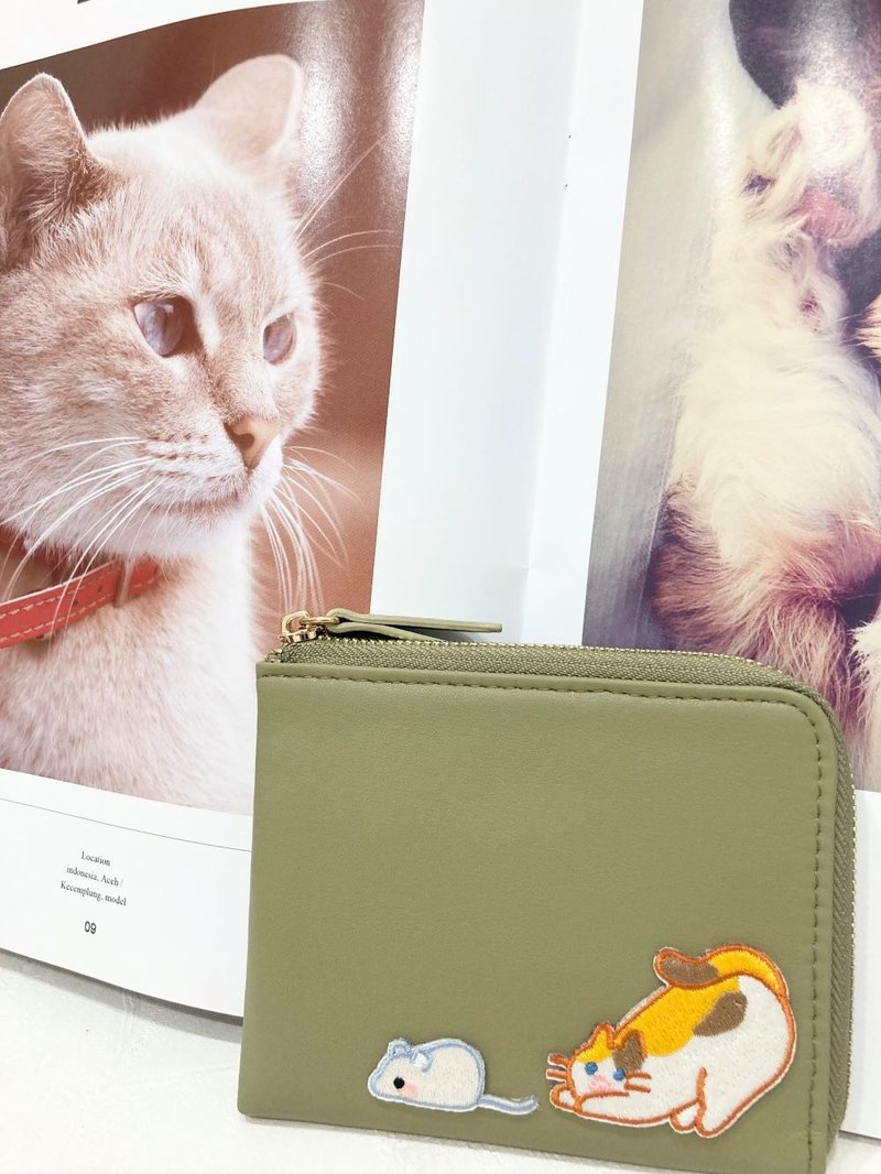 【快速出货】L型短夹 零钱包 皮夹 卡夹 小包 大容量 生日 毕业礼 - 皮夹/钱包 - 防水材质 