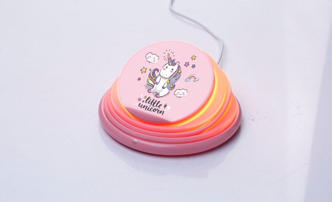 独角兽无线电话插电器-粉红 - 充电宝/传输线 - 塑料 粉红色