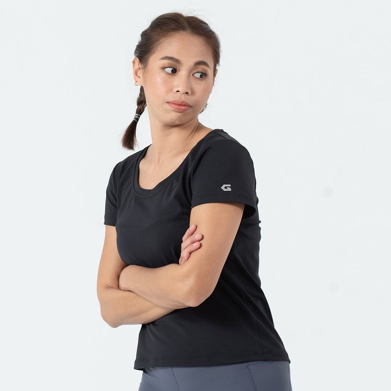 Active 上衣 (黑) - 女装运动衣 - 尼龙 黑色