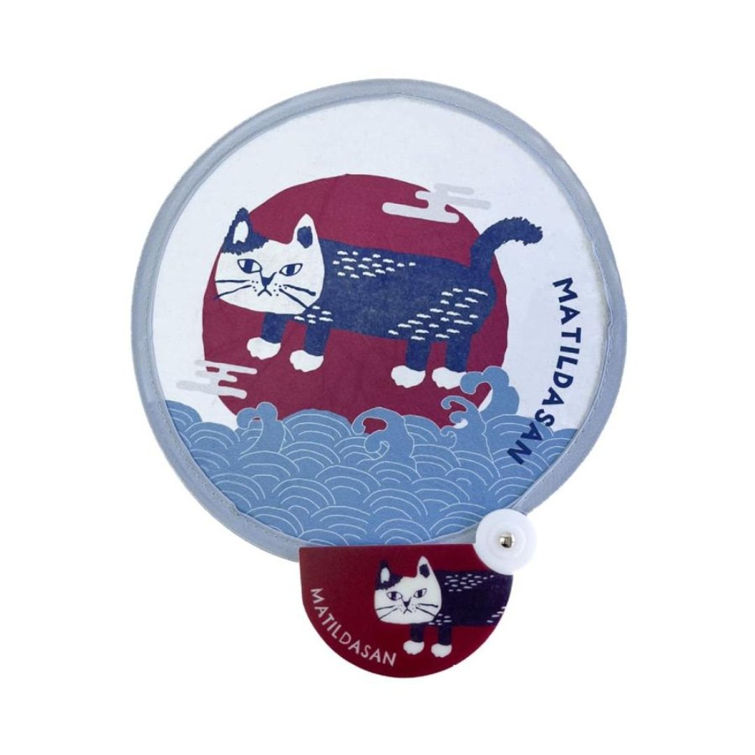 Kusuguru Japan 扭扭扇 迷你折叠圆扇 抗UV补光扇 -Matilda-san款 - 其他 - 聚酯纤维 灰色