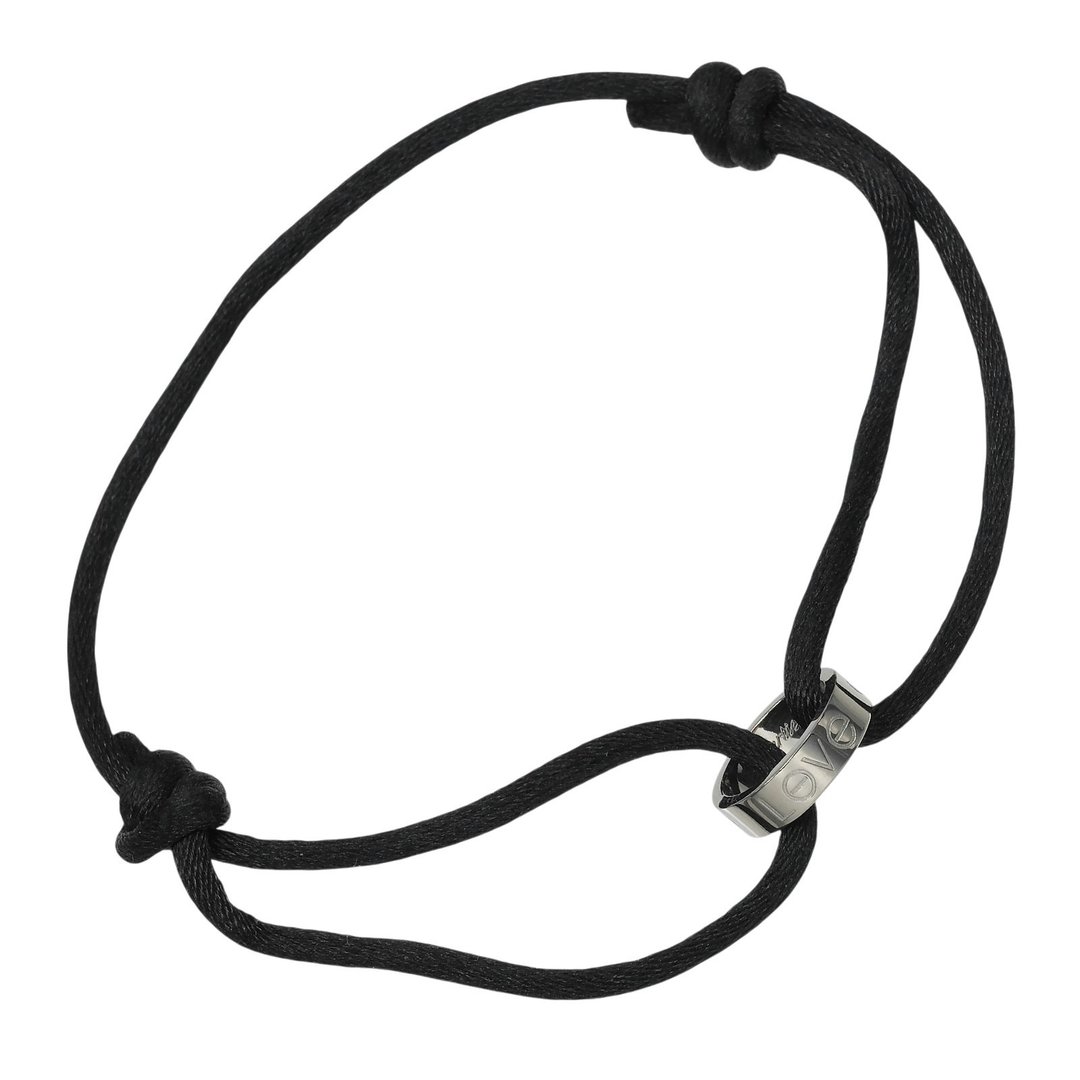 【日本直送】卡地亚 LOVE CHARITY 手链 18K 白 K 金 约 2.58g CARTIER【二手】A 级 - 手链/手环 - 贵金属 银色