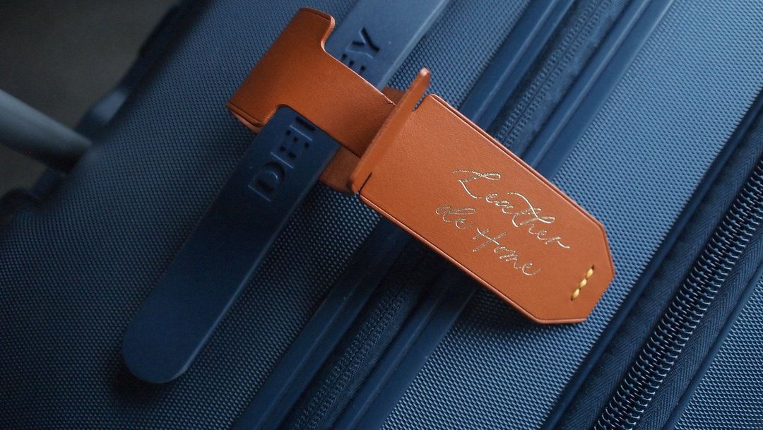 烫金皮革行李吊牌 Leather Luggage Tag - 行李吊牌 - 真皮 多色