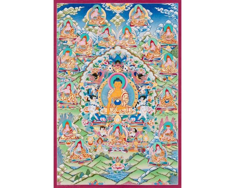 佛教十六罗汉传统唐卡艺术 - 墙贴/壁贴 - 其他材质 多色