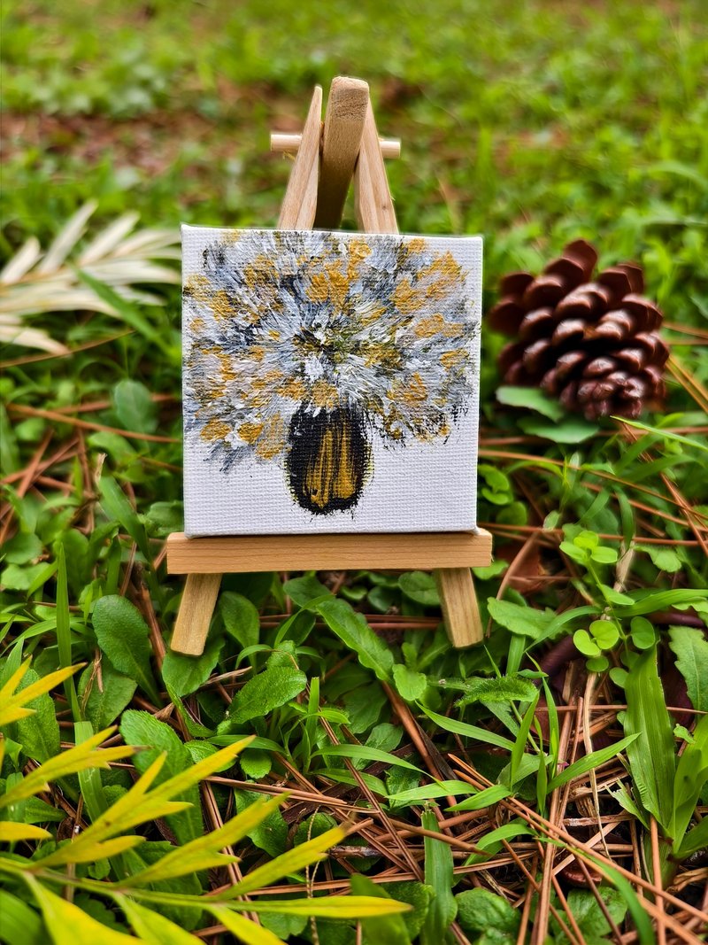 迷你挂画/压克力水彩画/无框画/花卉画/装饰画 - 海报/装饰画/版画 - 棉．麻 