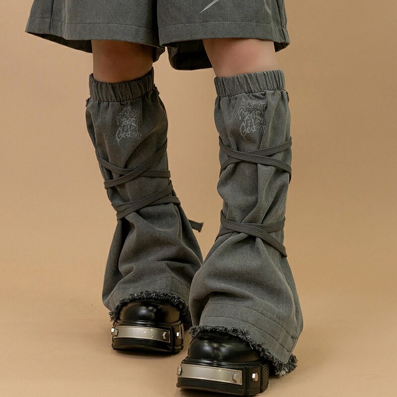 绘师Gedraji联名太空僵尸大地色绑带堆堆袜套ACDC RAG台湾JA0769 - 袜子 - 聚酯纤维 