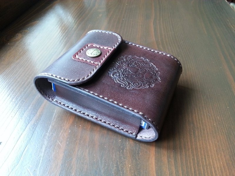 牛皮 植鞣皮 手作腰包式香菸包 香烟盒 尺寸颜色可定制 免费打印 - 其他 - 真皮 多色