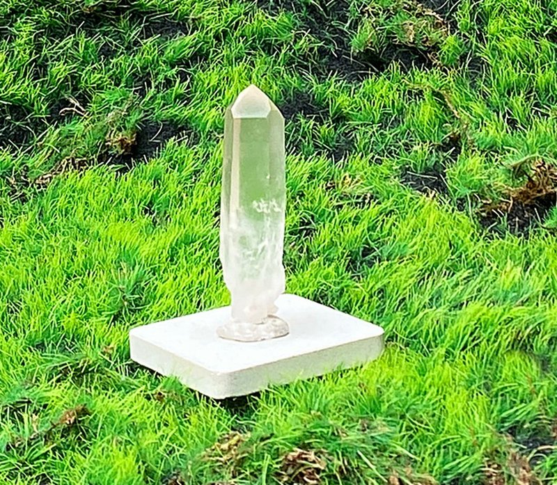 能量摆饰-天然冰透白水晶原矿能量柱  疗愈 开运 净化 快速出货 - 摆饰 - 水晶 