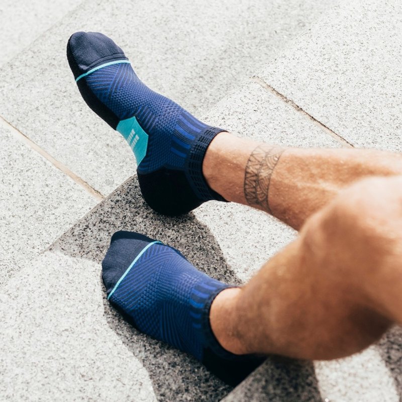 【ROCKAY】Accelerate 竞速超短筒机能袜 - Navy/Blue - 运动配件 - 尼龙 蓝色