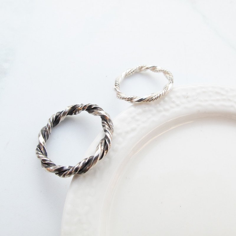DIY手工银饰教学卷 | 文化币可 |缠绕×麻花 纯银情侣对戒 | 大员 - 金工/饰品 - 纯银 