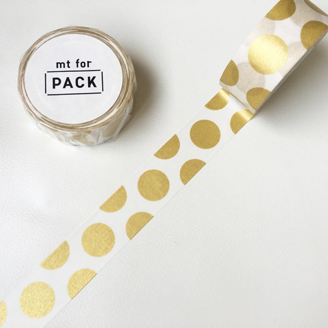 mt 和纸胶带 Pack系列【金色圆点 (MTPACK06)】2016Summer - 纸胶带 - 纸 金色