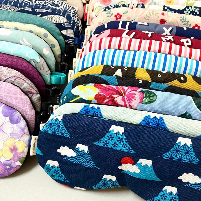 【福袋】两入组 手工有机棉眼罩 圣诞节 交换礼物 - 眼罩 - 棉．麻 黑色