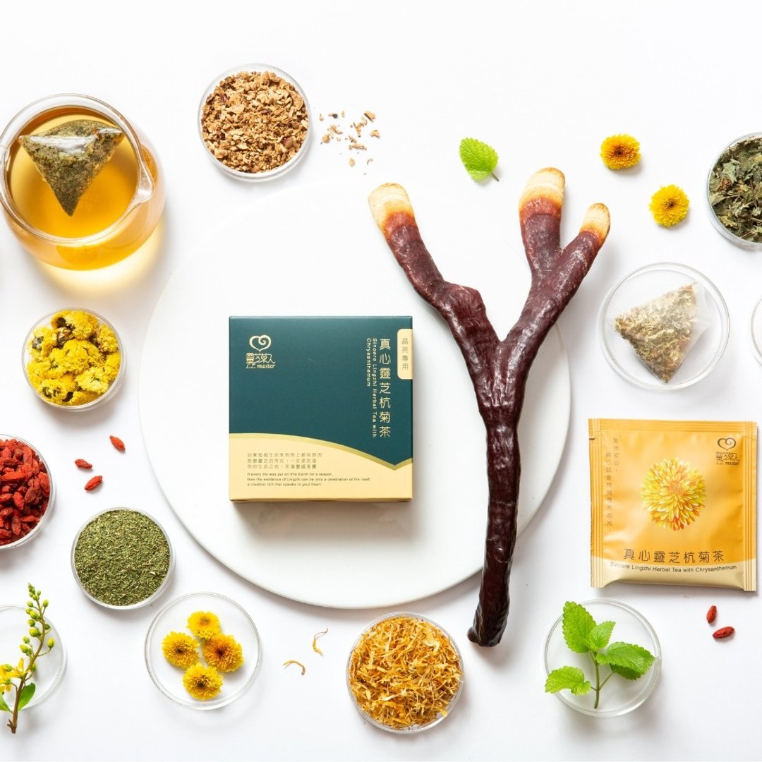真心灵芝杭菊茶 ( 3入轻巧盒 ) 附提袋 - 茶 - 纸 绿色