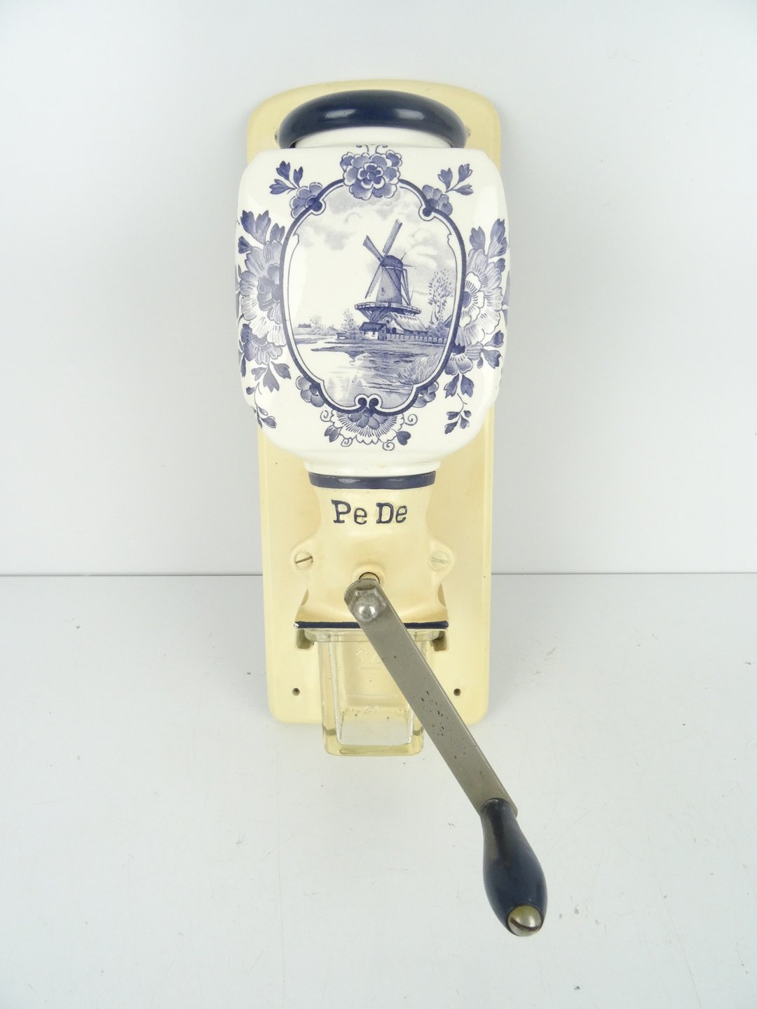 复古荷兰 Pede Zassenhaus 咖啡研磨机 – 蓝色 古董手动代尔夫特磨豆机 - 咖啡壶/周边 - 其他材质 蓝色