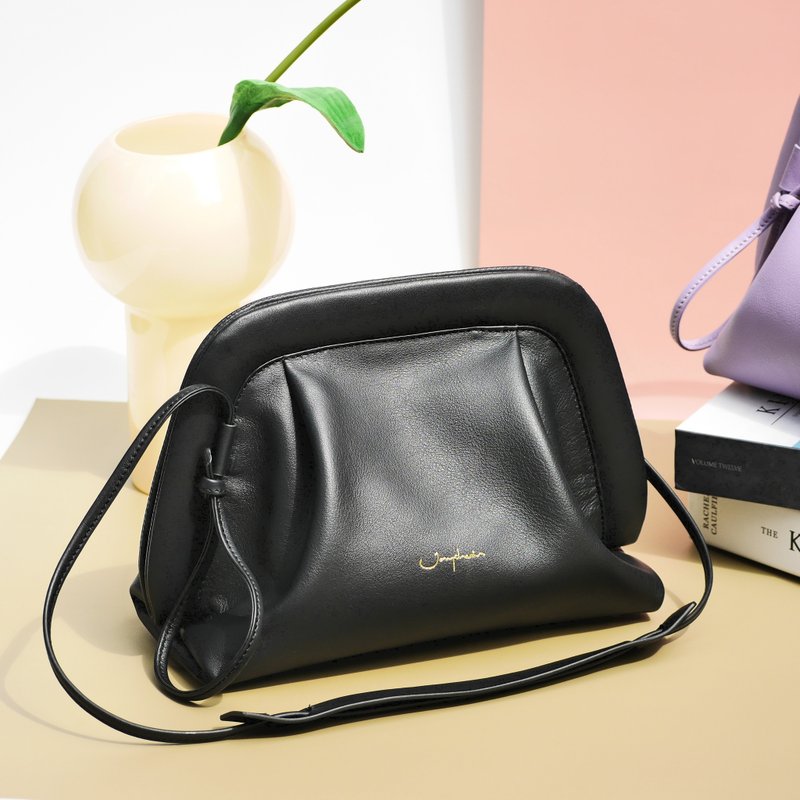 医生包 Lolli Cross-body Bag 医生包 - 黑色 Black - 侧背包/斜挎包 - 真皮 黑色