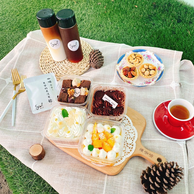 抹茶麻糬 盒子蛋糕 可宅配款 甜点 蛋糕 麻糬 抹茶控 铄甜点 - 蛋糕/甜点 - 其他材质 