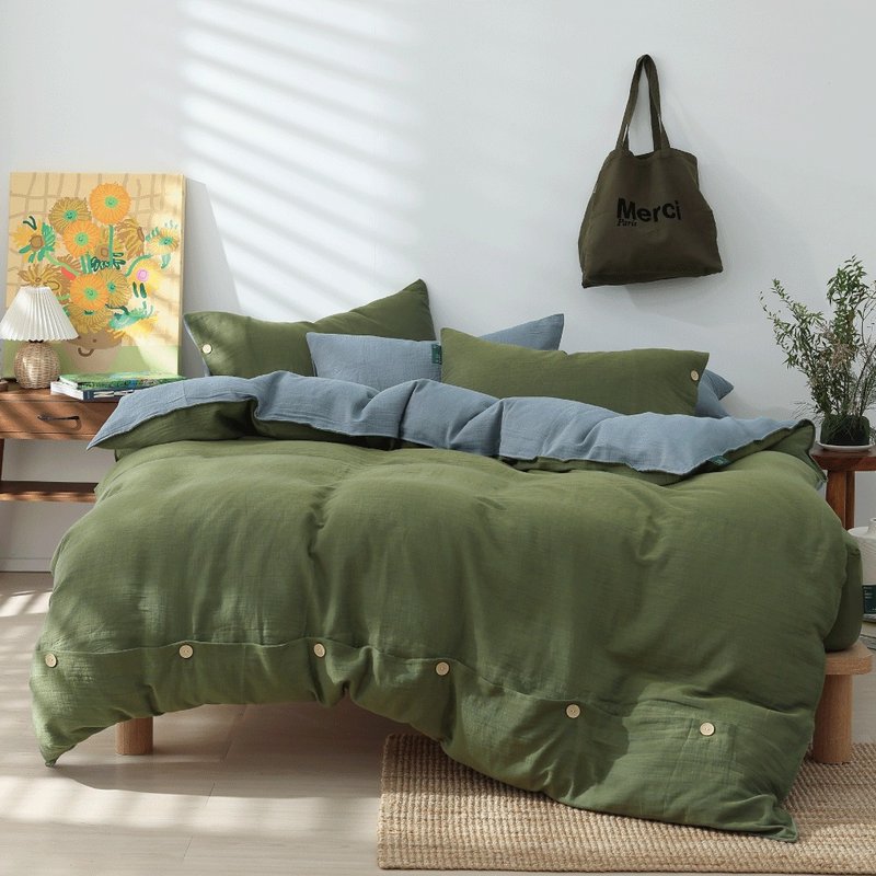 好关系 HAOKUANXI | 森湖秘境-二重纱透气床包被套枕套组 - 寝具 - 环保材料 绿色