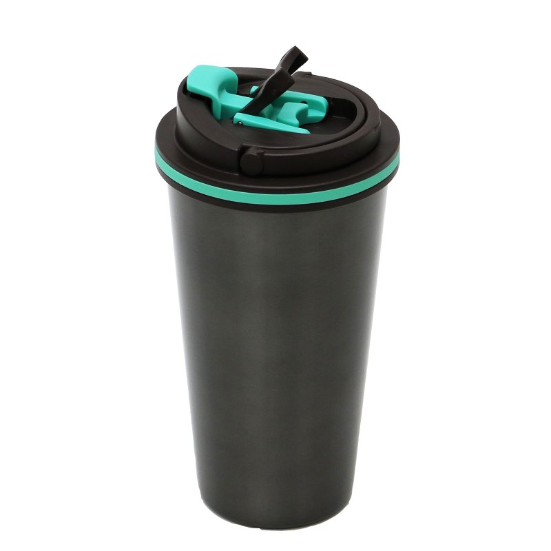 拉拉扣不锈钢保温杯-500ml(太空灰) - 咖啡杯/马克杯 - 其他金属 灰色