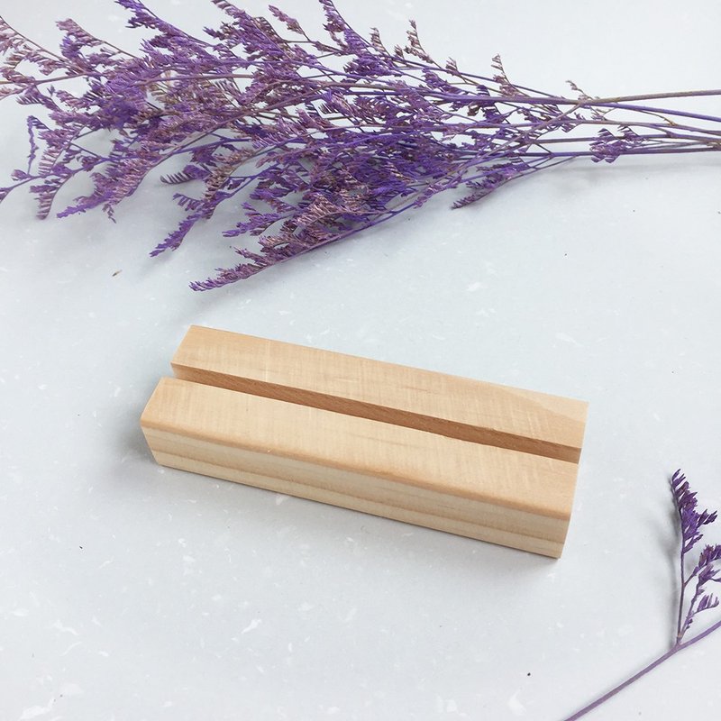 卡片专用底座-松木1个  (购买任一商品即可加购:D) - 名片架/名片座 - 纸 咖啡色