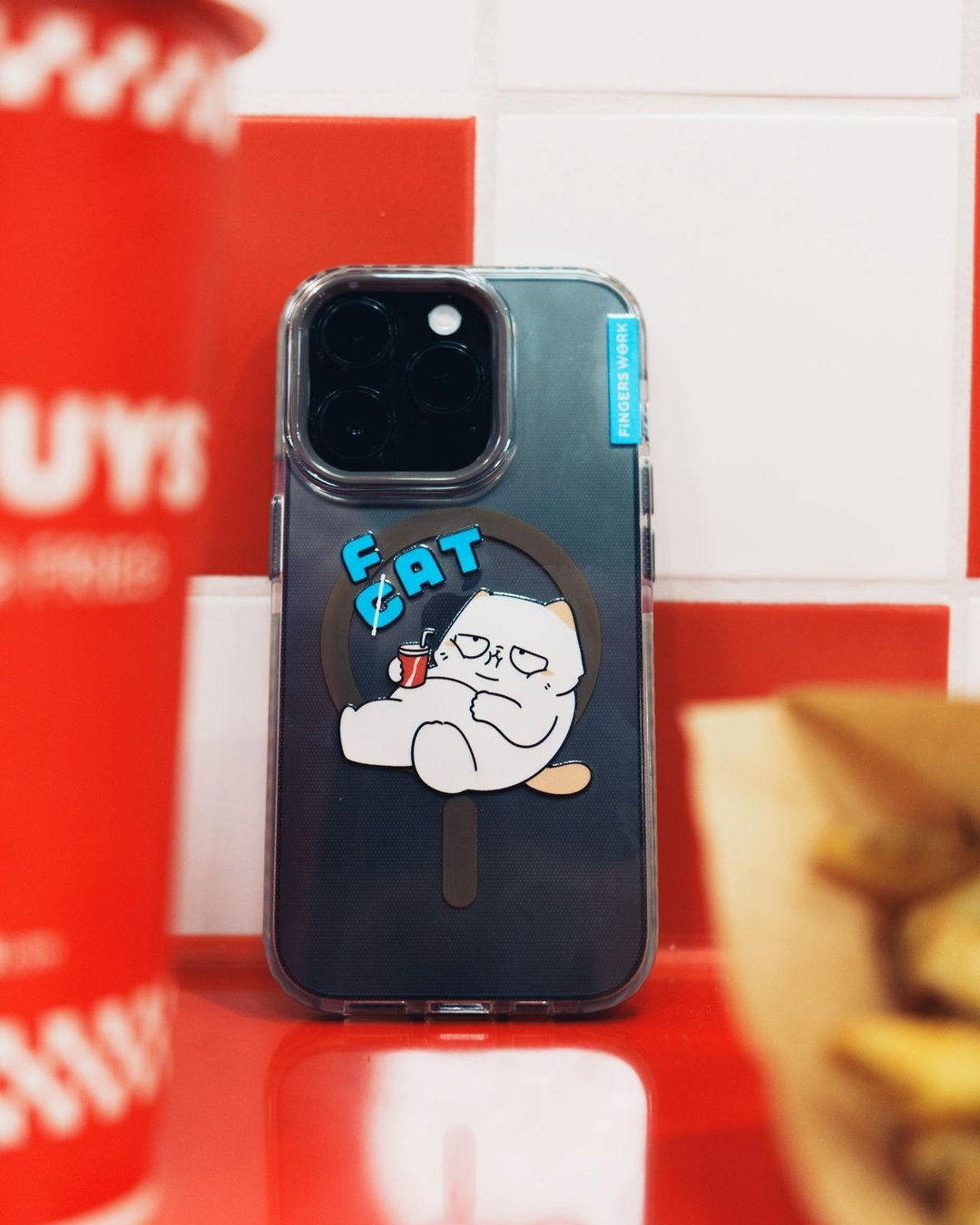 Fat Cat Magsafe iPhone Case - 手机壳/手机套 - 塑料 蓝色