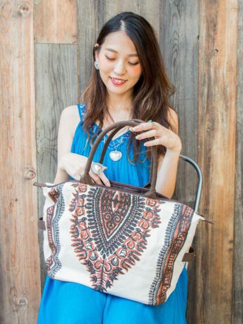 African Dashiki Pattern Tote Bag - 手提包/手提袋 - 其他材质 