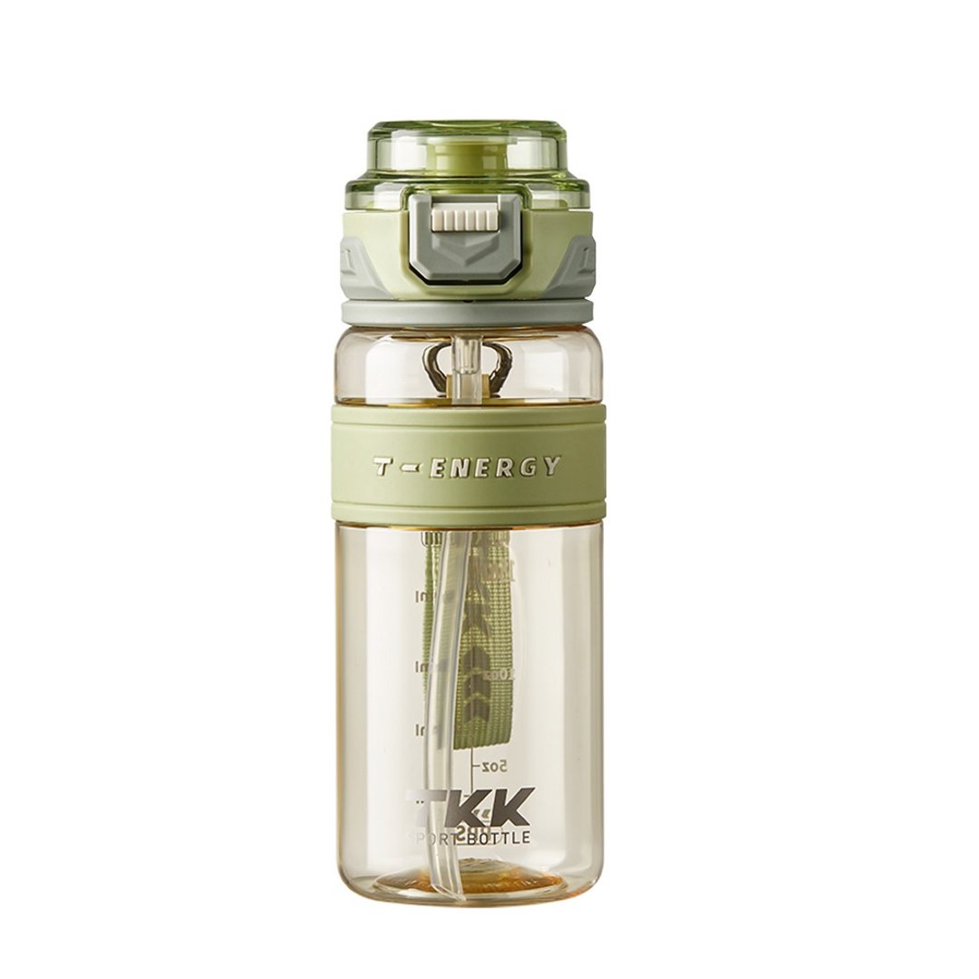 【TKK】铂金级PPSU 手提式运动水壶 800ML-暖苔绿 - 水瓶/水壶 - 其他材质 绿色