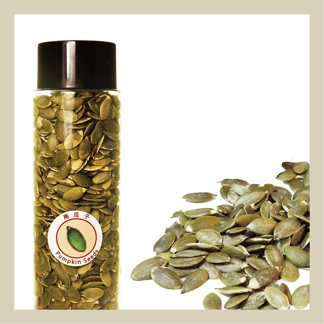 Oh ! Nuts 原味烘焙南瓜子  Pumpkin Seeds / 新罐装 - 坚果 - 塑料 绿色