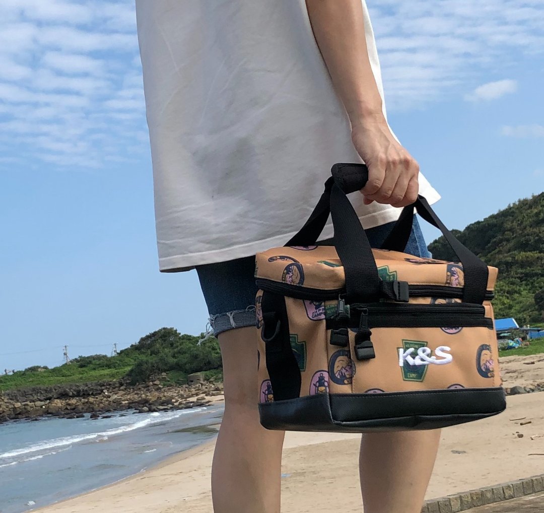 多用途  保温便当袋  野餐保冷袋-野趣露营 -5L - 露营用品 - 尼龙 卡其色