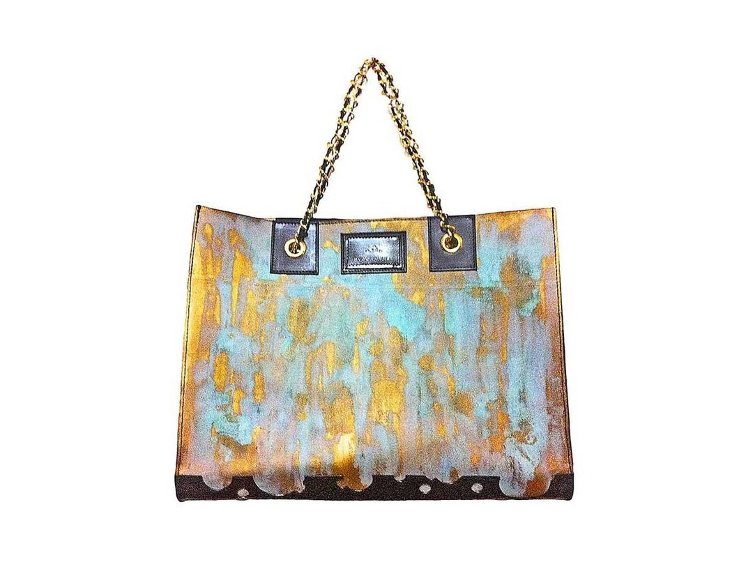 RUST GOLD Tote Bag - 手提包/手提袋 - 真皮 金色