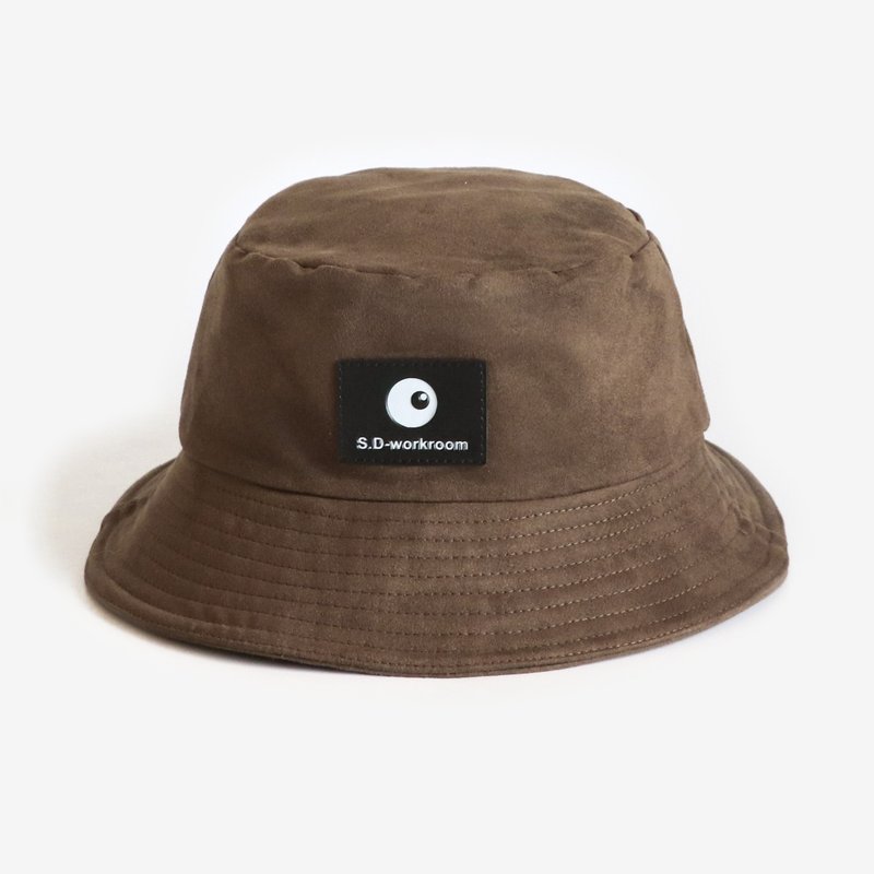 军绿麂皮渔夫帽 - 帽子 - 棉．麻 绿色