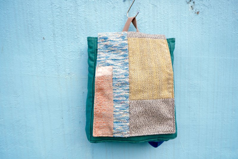 几何拼格后背包_夏日泡泡 - 后背包/双肩包 - 其他材质 