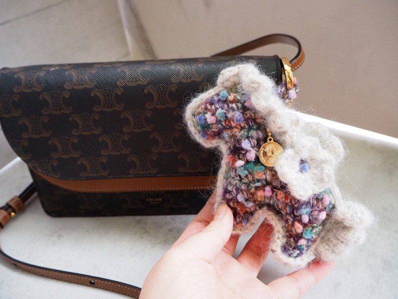 马上有钱花 包包钥匙吊饰 手混线钩织 彩色豆豆小马 - 钥匙链/钥匙包 - 棉．麻 