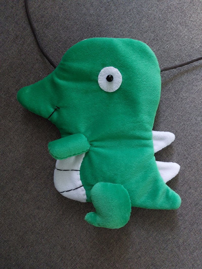 恐龙手机背袋/手机包/万用包/背包 - 侧背包/斜挎包 - 棉．麻 