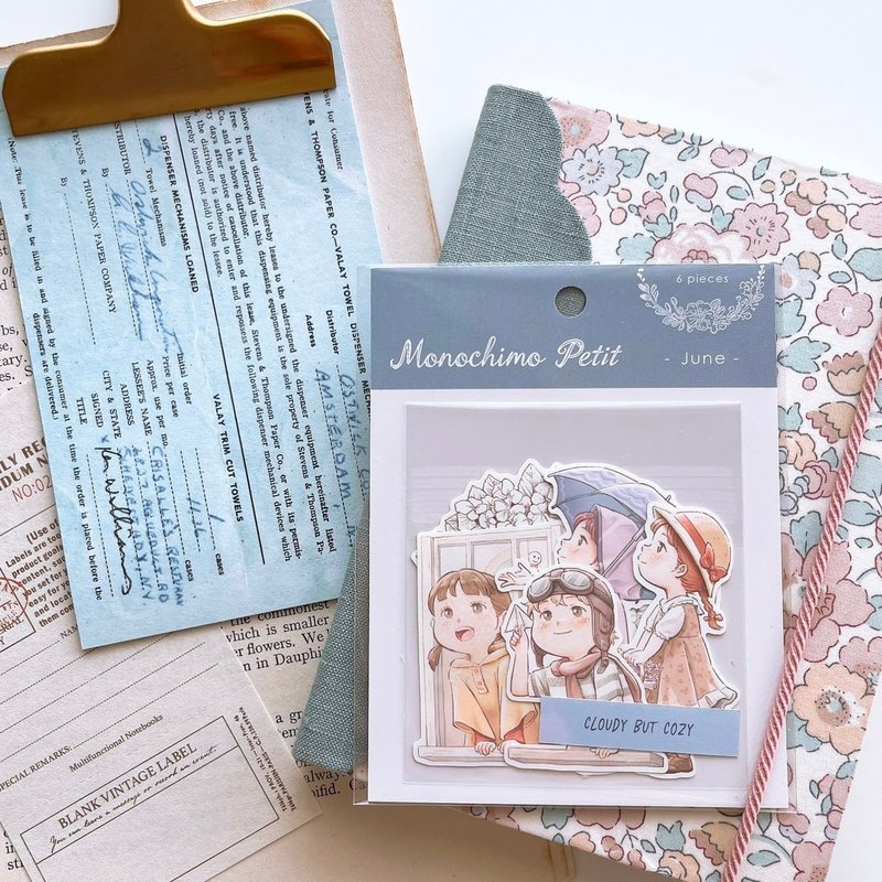 贴纸 Monochimo Petit -六月- - 贴纸 - 纸 