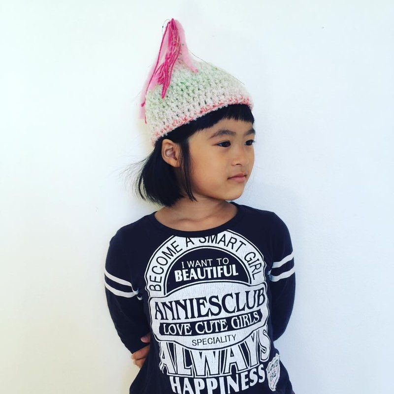 unicorn pink S winter warm stardust kawaii milkyway autumn pixie gnome beanie kobito australia unique hat natural nature surfer surf surfing ocean love beach freewrapping present freegiftwrapping cute japanese girl - 满月礼盒 - 丝．绢 粉红色