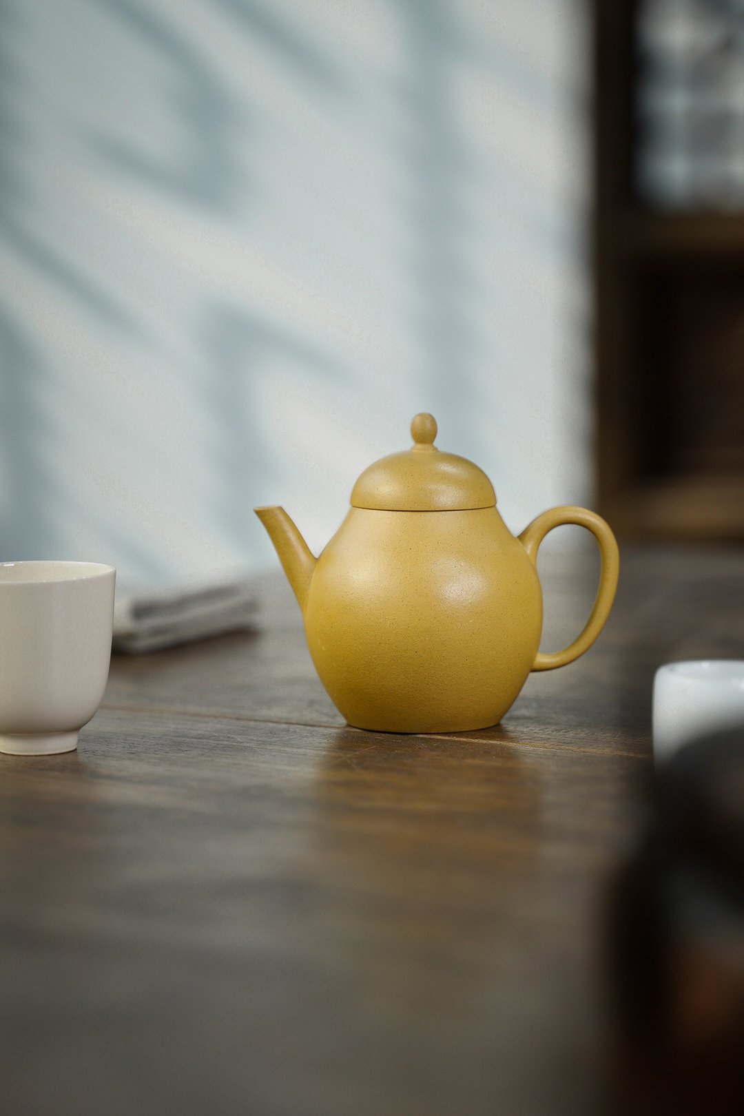 宜兴紫砂壶 送礼佳品 茶具茶壶 范倩茹手制 梨形壶 130cc 独孔 - 茶具/茶杯 - 陶 黄色