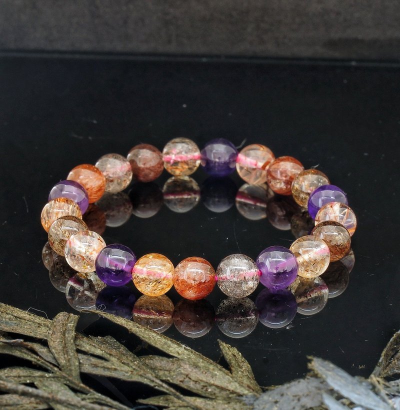 黑加仑超七 9mm 手链 ( Blackcurrant Super 7 9mm Bracelet ) - 手链/手环 - 水晶 