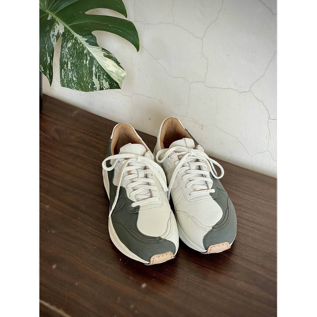 Sweet Villians UMA M1235 Half Nylon / Half Leather Sneaker - 男款休闲鞋 - 真皮 